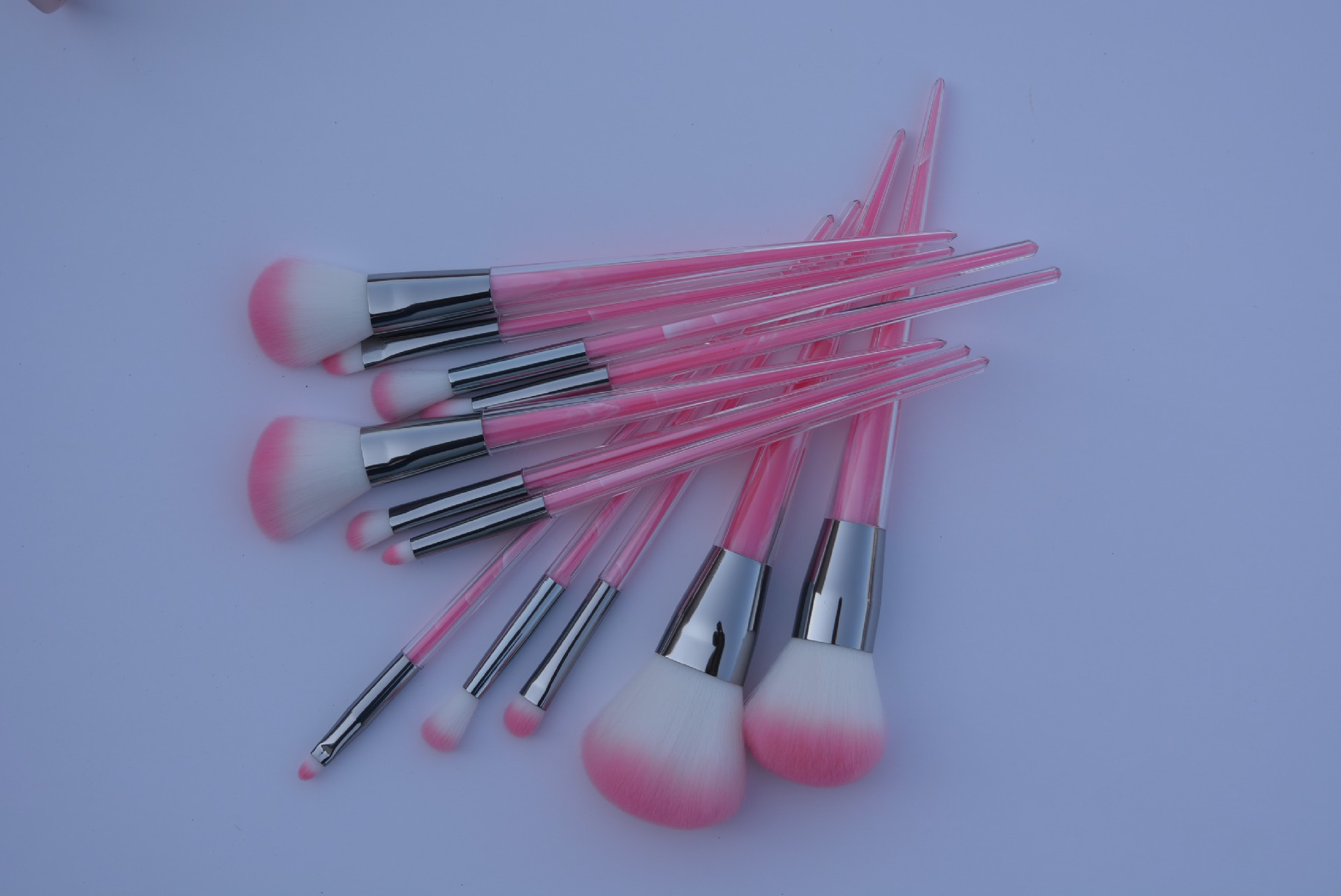 12pc Makeup Brush Set- Redish Pink