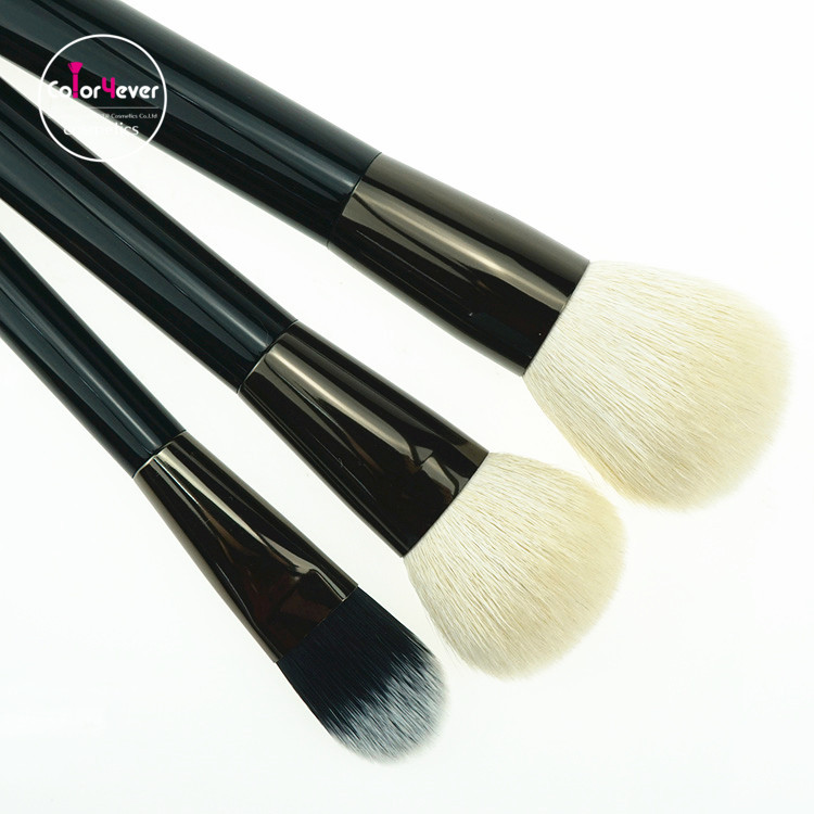 8pc Classic Black brush set with bag