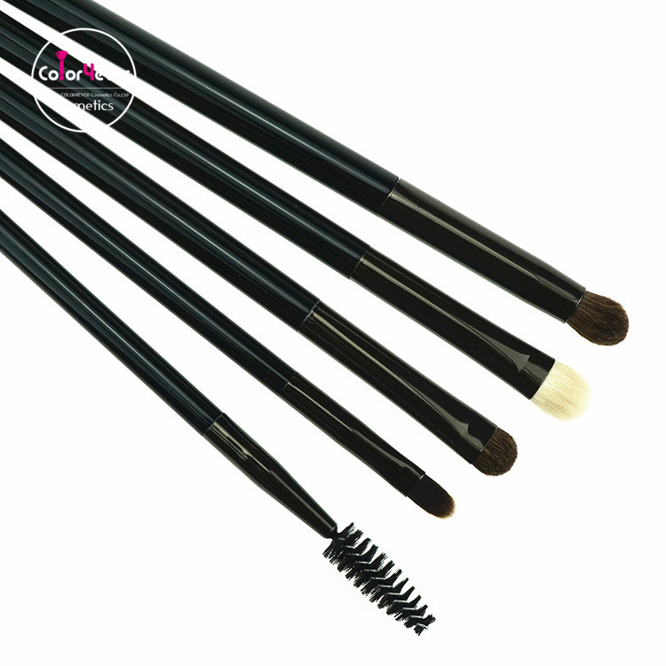 8pc Classic Black brush set with bag