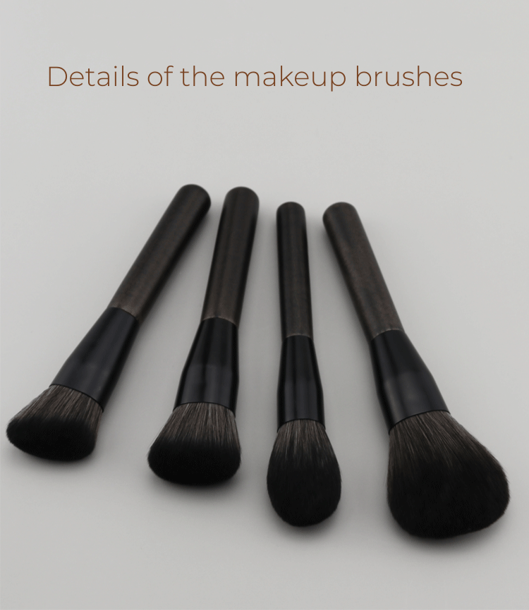 14pc Wood Handle Makeup Tools